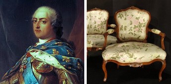 Style Louis XV fauteuil